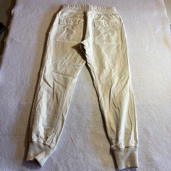 JAMES PERSE Standard Mixed Media Jogger Pants Drawstring Waist Pockets Size 1 - Picture 8 of 9